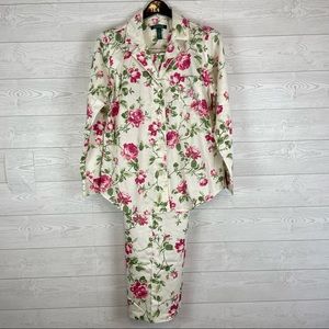 Lauren Ralph Lauren Floral Pajamas Set Size Medium